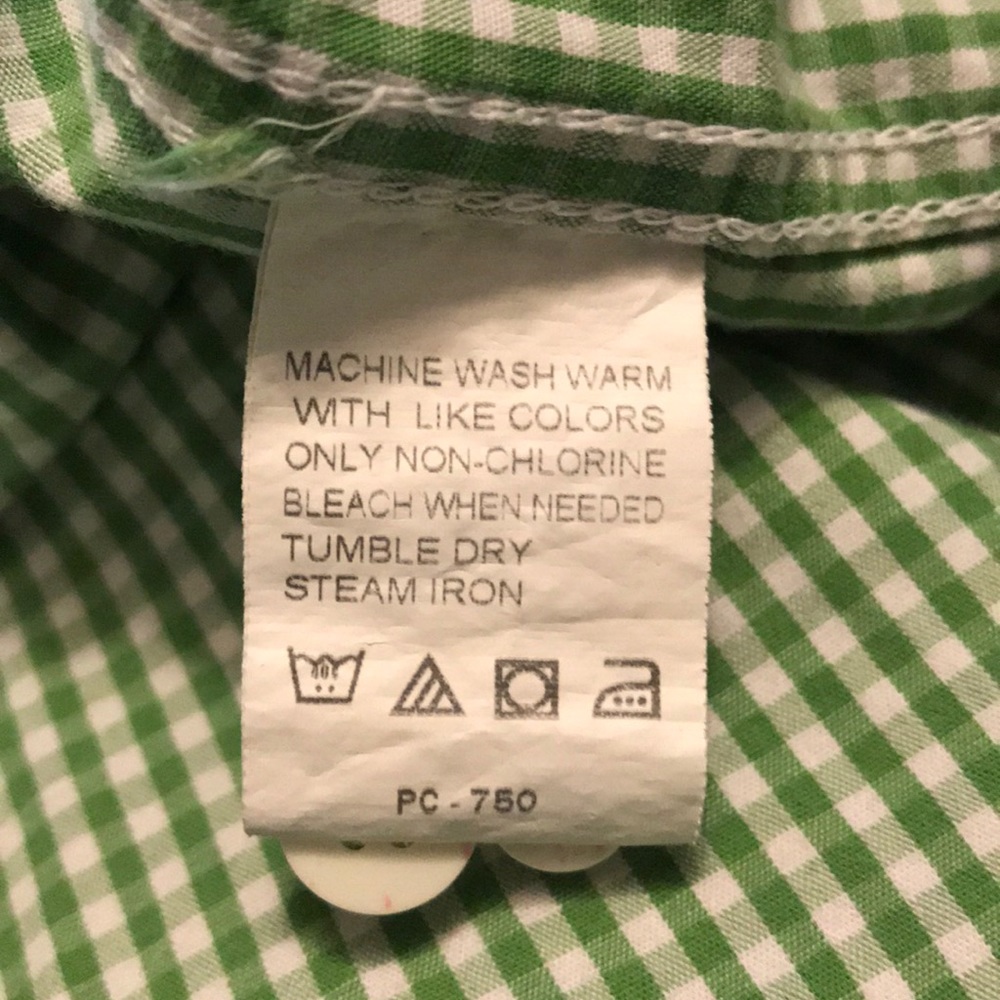 Izod Men’s Long Sleeve Gingham Shirt 2XL - Picture 7 of 7